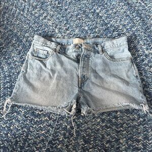 EVERLANE The Relaxed '90s Short Organic Cotton High Rise Summer Jean Shorts 28